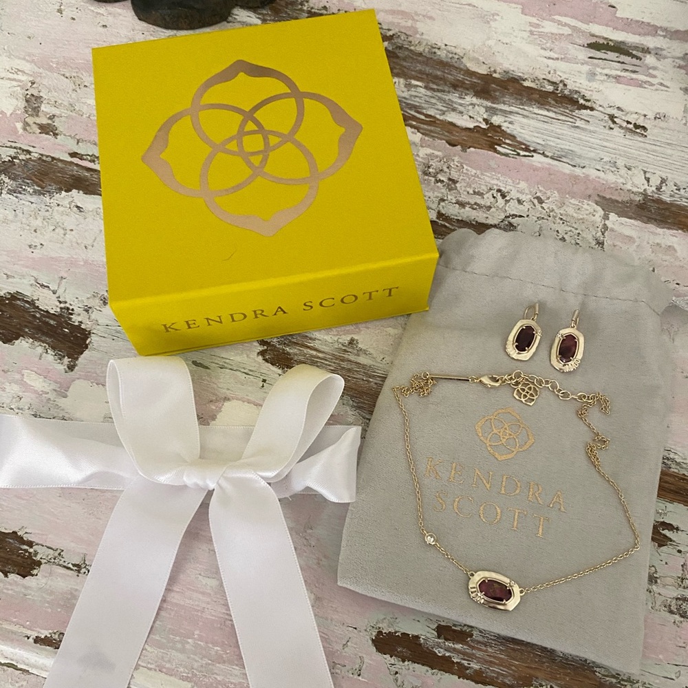Kendra Scott Anna Necklace and Earrings